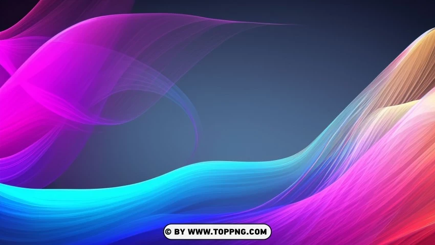 Bright Dynamic Waves In Motion 4k Wallpaper PNG Transparent Background