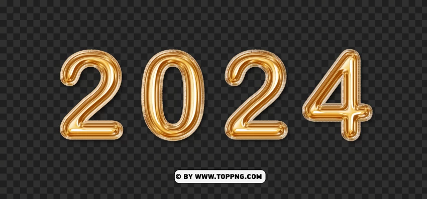 Brilliant 2024 Balloons In Yellow Gold Hd PNG Transparent Background