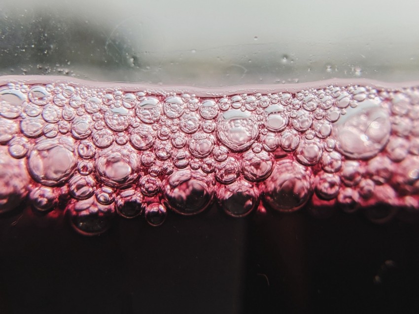 Bubbles Liquid Carbonated Macro Background