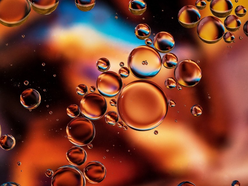 Bubbles Liquid Macro Background