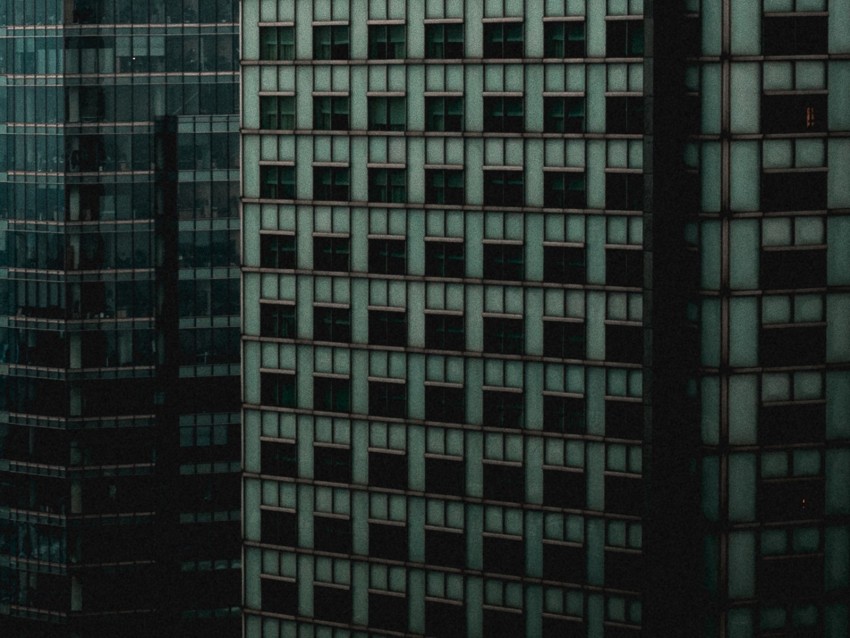 building, facade, architecture, minimalism, dark