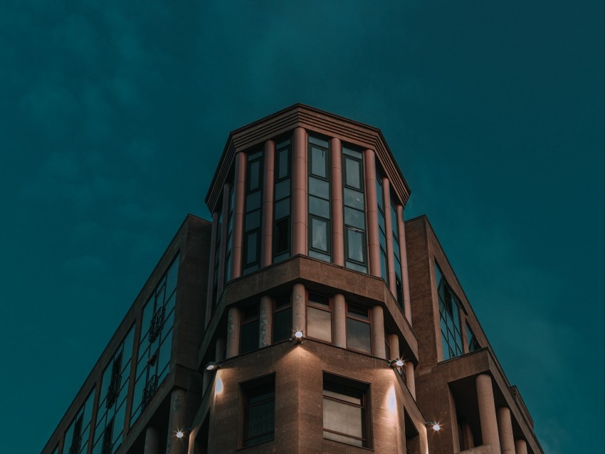 building, facade, sky, architecture, minimalism