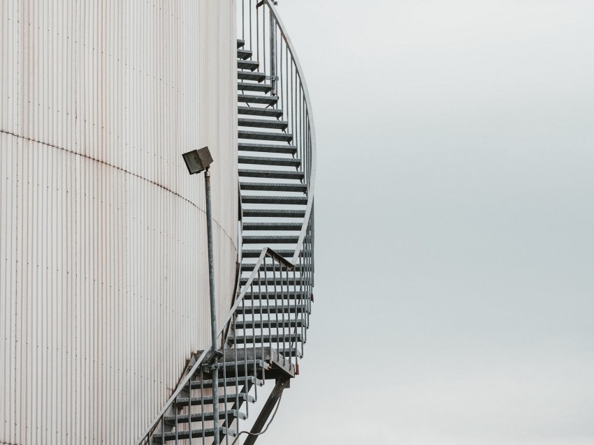 Building Stairs Steps Metal Construction Background