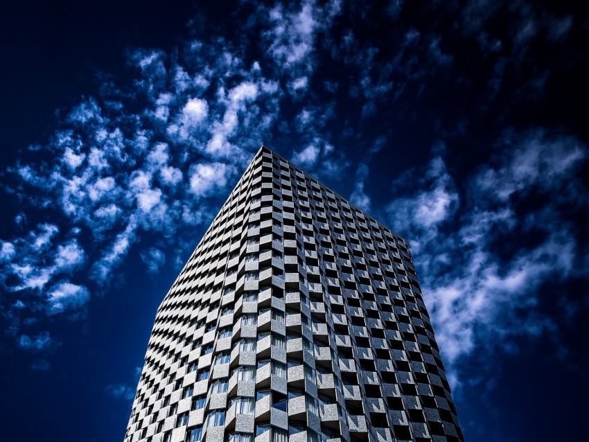 Building Tower Sky Architecture City Modern Tirana Albania Background