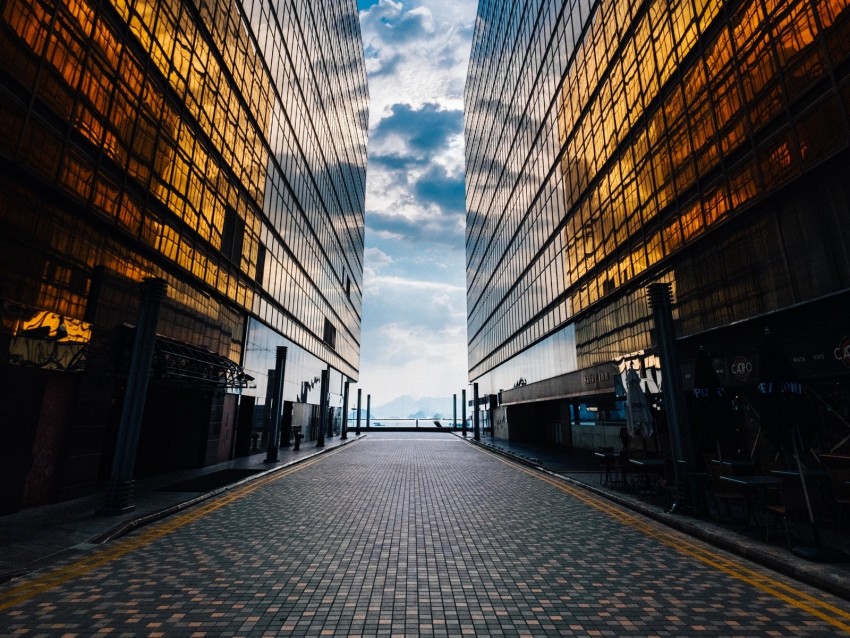 Buildings Facade Glass Architecture Modern Background