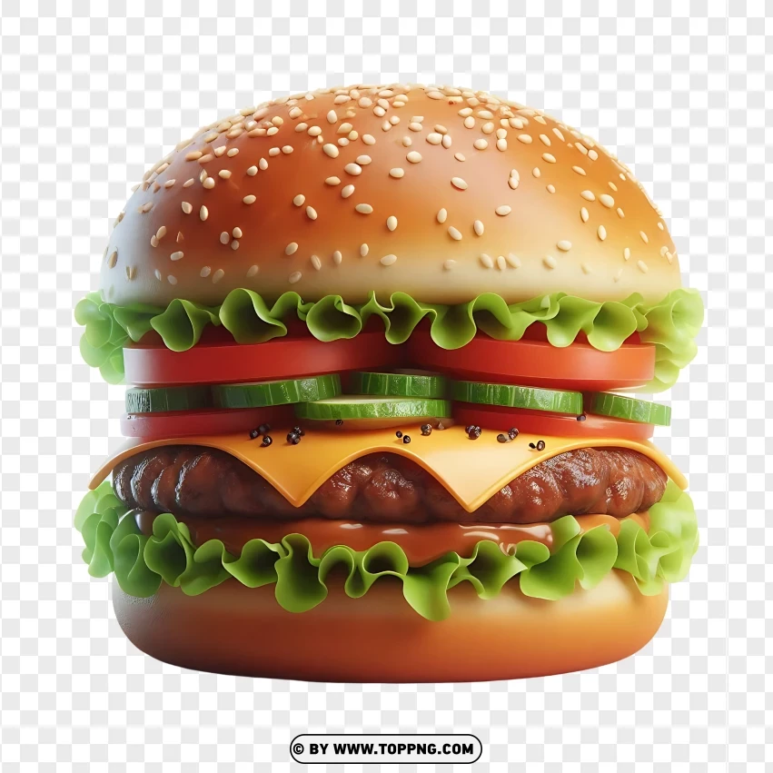 Burger Image PNG Transparent Background