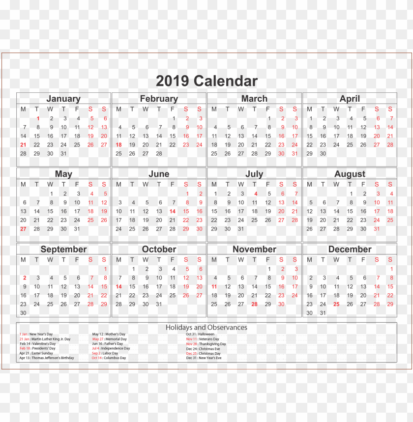 2019,2019 calendar,calendar,new year,holidays & events