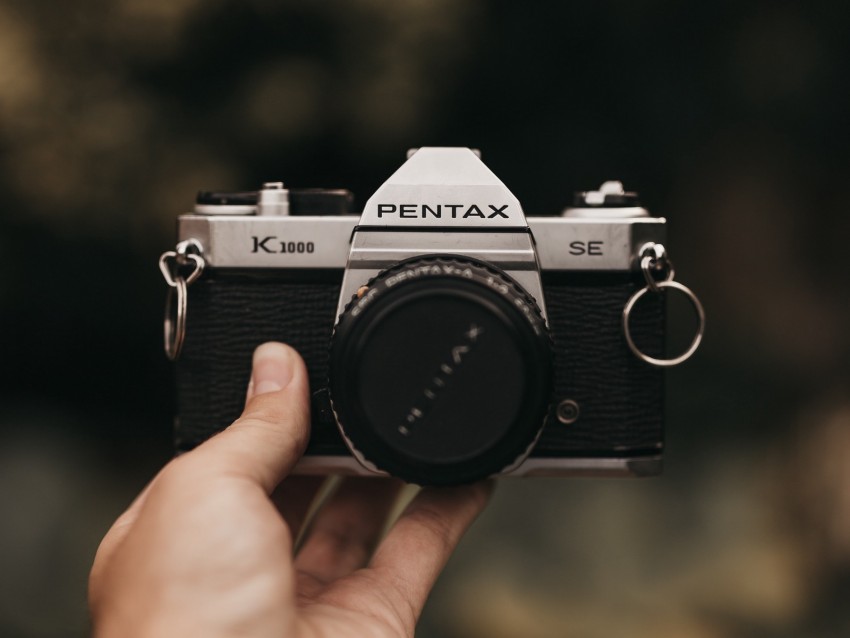 camera, hand, vintage, retro, blur, lens