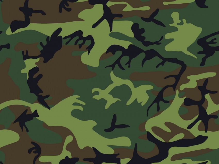 Camouflage Military Patterns Texture Green Background