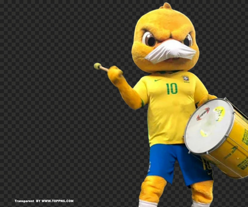 Canarinho Pistola Beating The Drum Free PNG Transparent Background