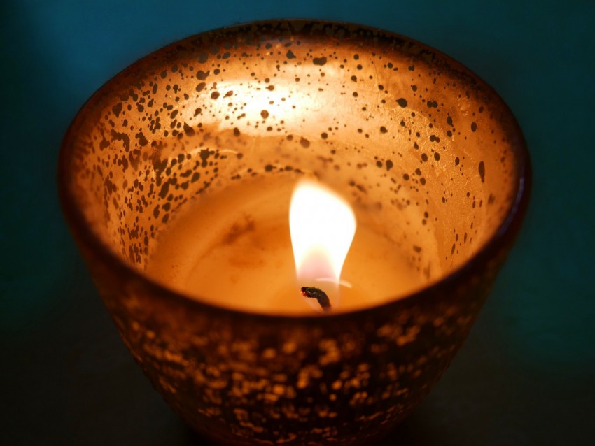 Candle Fire Wick Burn Light Background