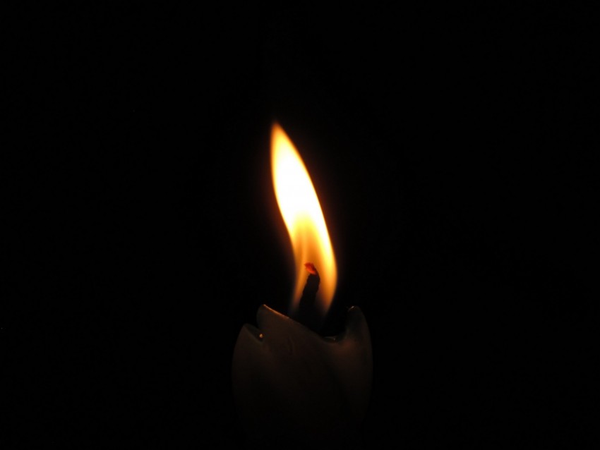 Candle Wick Fire Dark Wax Flame Background