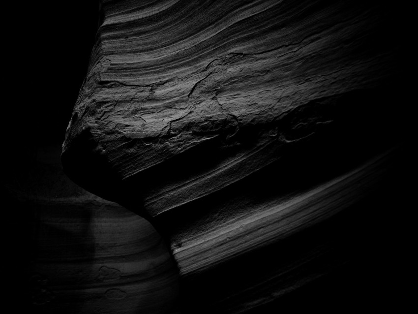 Canyon Bw Layers Dark Background