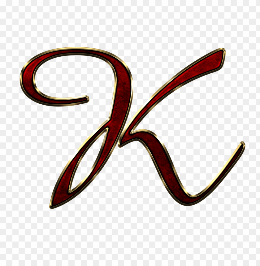 miscellaneous, alphabet, capital letter k red, 