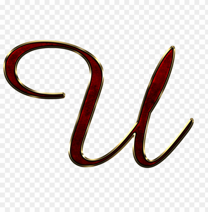 miscellaneous, alphabet, capital letter u red, 