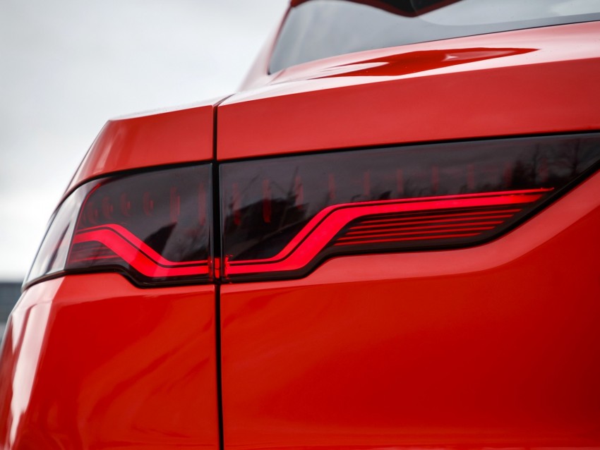 car, headlight, red, rear view, closeup