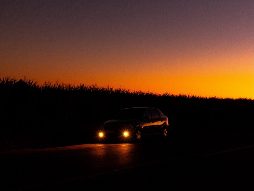 car, lights, light, night