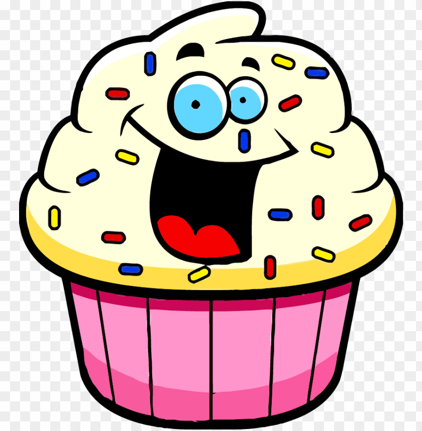 cartoon cupcake- cartoon picture of desserts, dessert