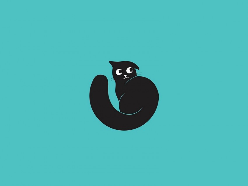 cat, art, vector, minimalism