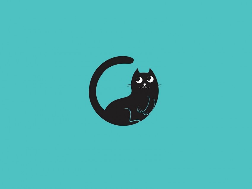 cat, minimalism, vector, art