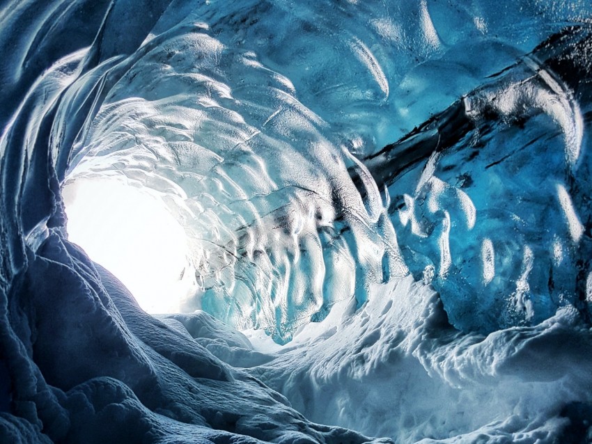 cave, ice, snow, ice cave, iceland