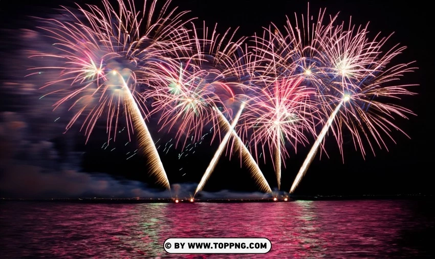 Celebrate With Happy New Year Fireworks S Free Wallpapers PNG Transparent Background