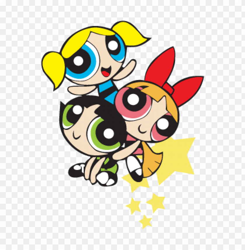 Powerpuff Girls, animated series, cartoon characters, Blossom Bubbles Buttercup, superhero trio