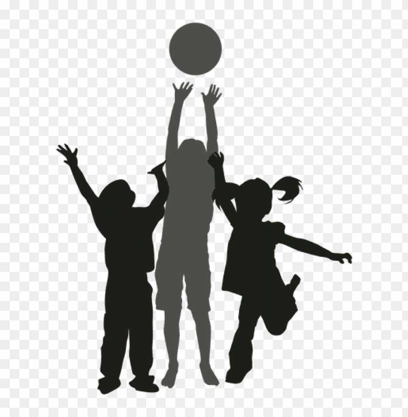 children playing silhouette png, playing,play,png,children,silhouette