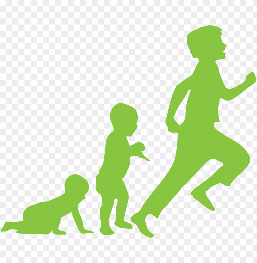 kids, illustration, run, isolated, child, background, running silhouette