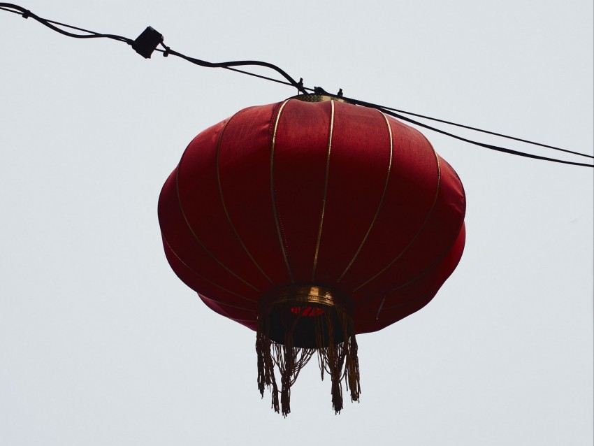 chinese lantern, lantern, red, garland, decoration