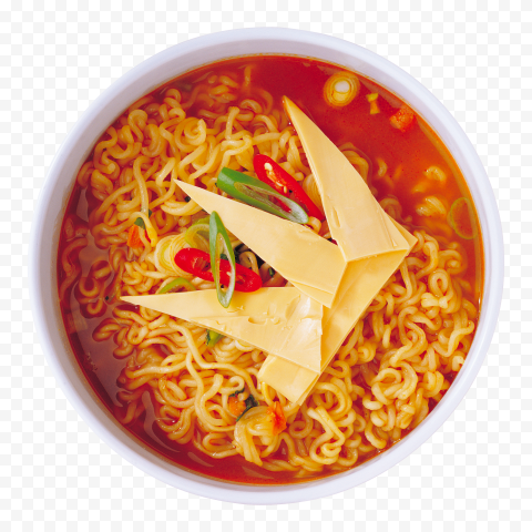 Chinese Noodles Plate Top View Hd Image PNG Transparent Background