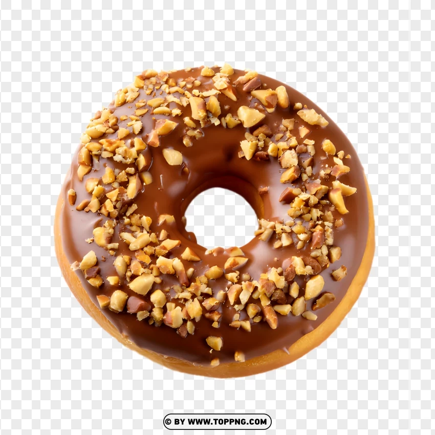 Chocolate Donut Image PNG Transparent Background