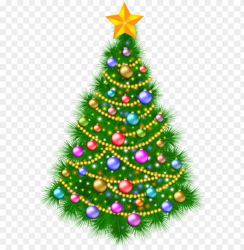 Christmas tree, holiday decorations, colorful ornaments, green foliage, star topper, festive colors, seasonal celebration