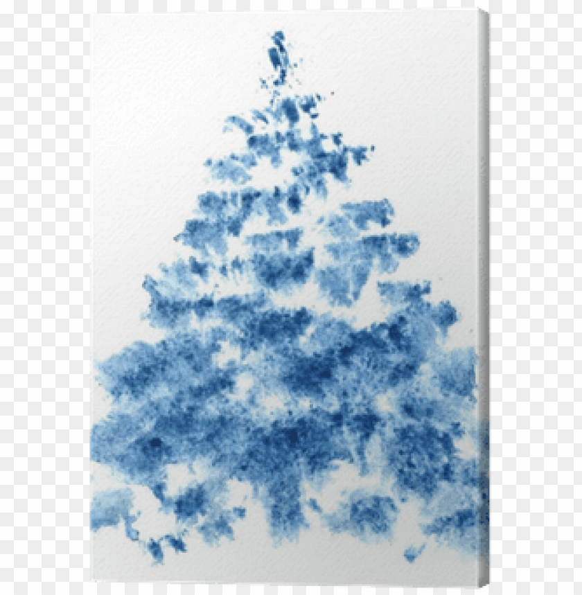 blue tree, watercolor art, abstract painting, nature decor, wall art, home decor, artistic design