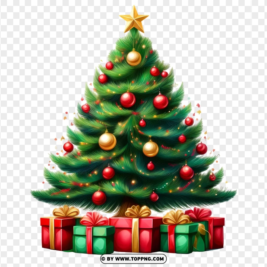 Christmas Tree Photo Download PNG Transparent Background