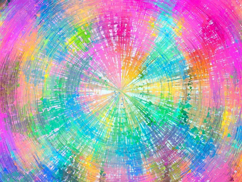 Circles Colorful Arrows Rotation Background