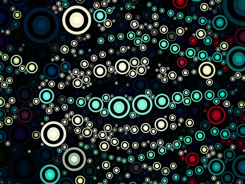 circles, colorful, pattern, shapes