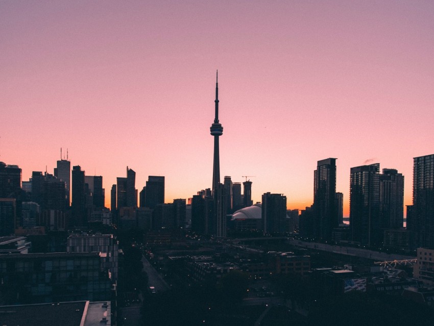 city, aerial view, twilight, architecture, dark