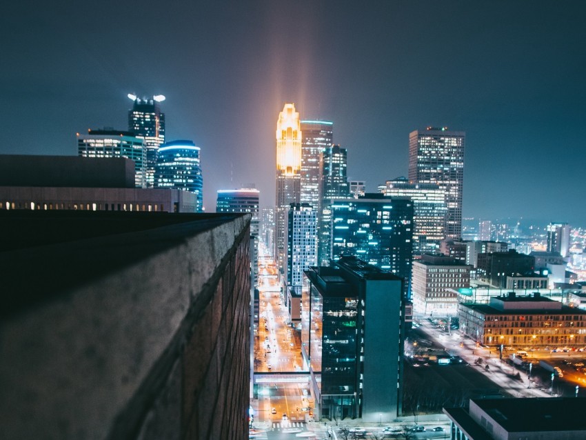 city, night, lighting, street, buildings, architecture, urban