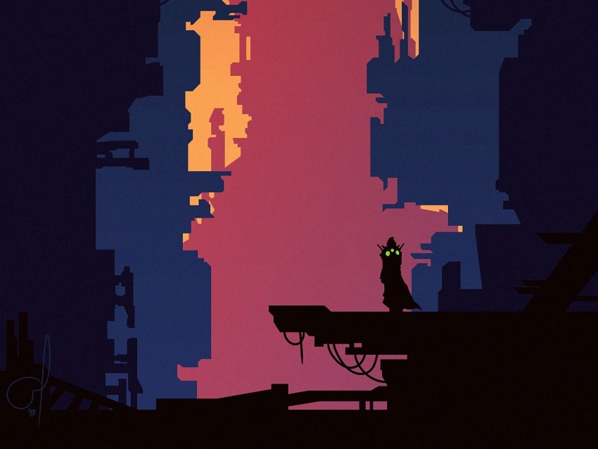 city, silhouette, vector, art, buildings