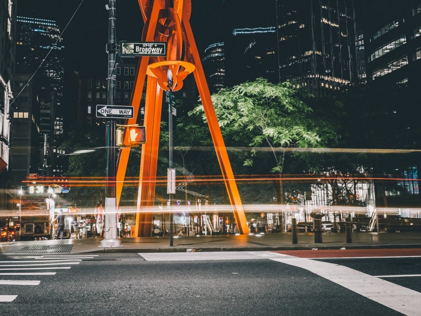 city, street, architecture, night, light