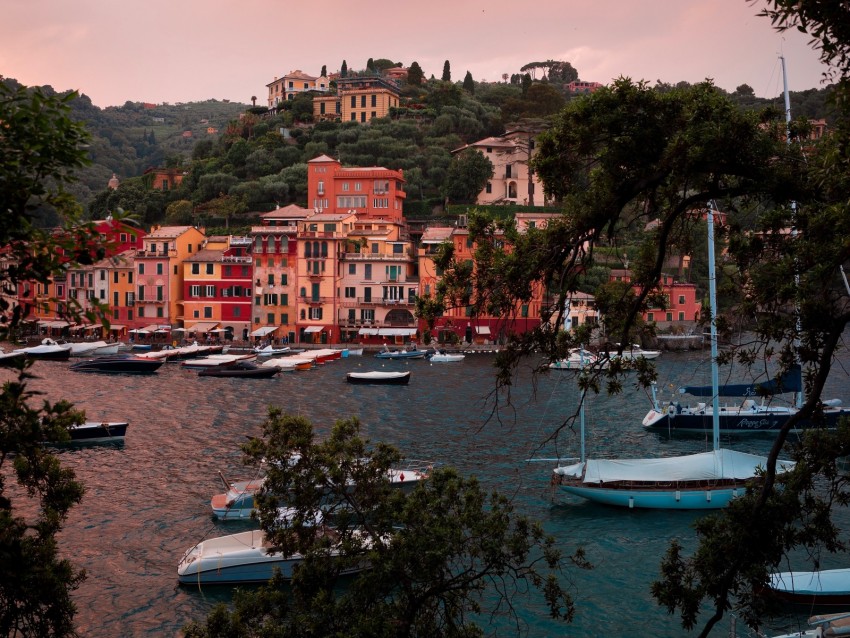 city, water, boats, harbor, coast, buildings