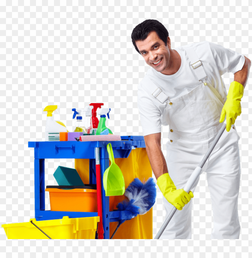 cleaning supplies, janitorial cart, cleaning tools, mop, spray bottles, bucket, cleaning cloths