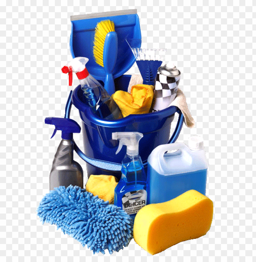 cleaning supplies, sponges, spray bottles, microfiber cloths, bucket, dusters, cleaning tools