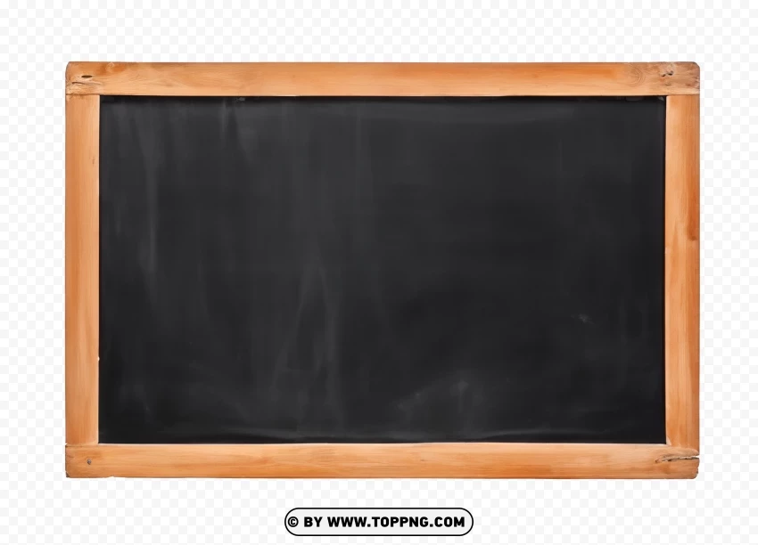 Realistic Blackboard On PNG Transparent Background