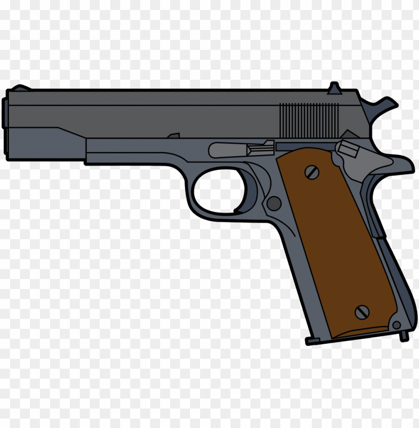 illustration, weapon, food, pistol, graphic, handgun, retro clipart