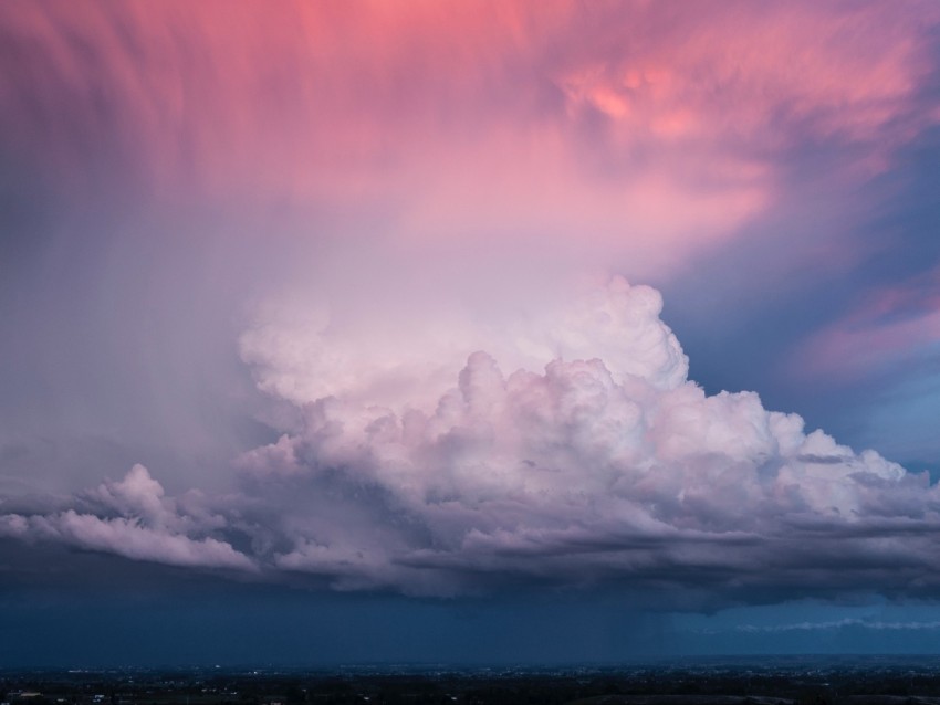 clouds, cumulus, thunderstorm, height, atmosphere