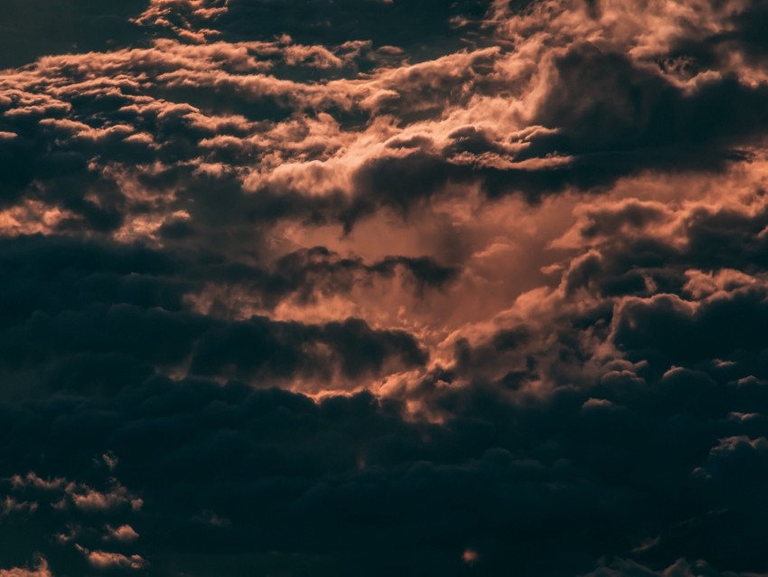 clouds, sky, dark, overcast, skylight