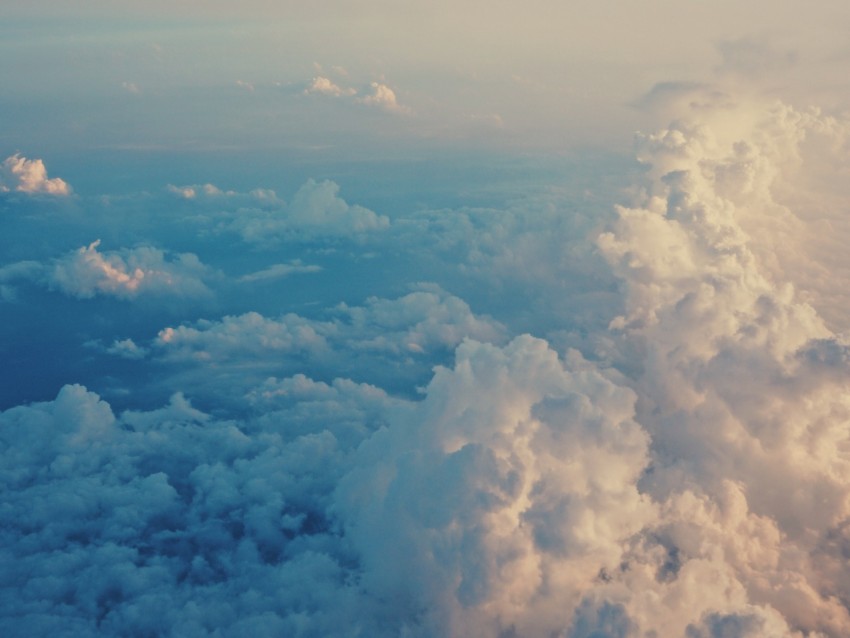 Clouds Sky Porous Air Flight Background