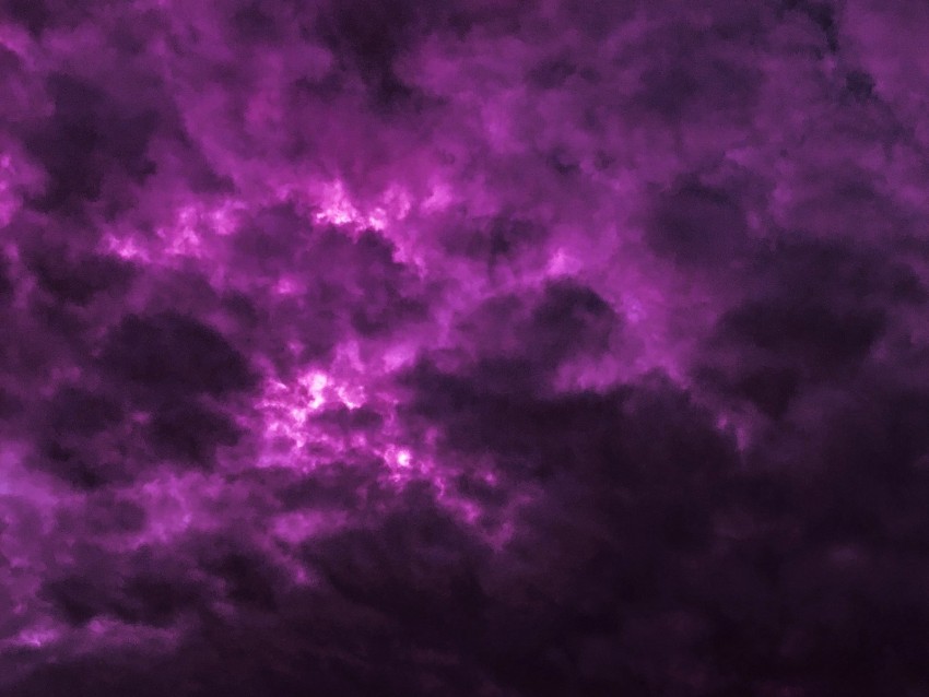 Clouds Sky Purple Thick Dark Background